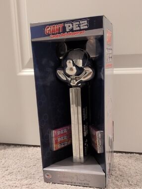 DISNEY 100 - Giant Mickey Mouse PEZ Candy Roll Dispenser +6 Candy Refill~RETIRED